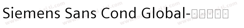 Siemens Sans Cond Global字体转换